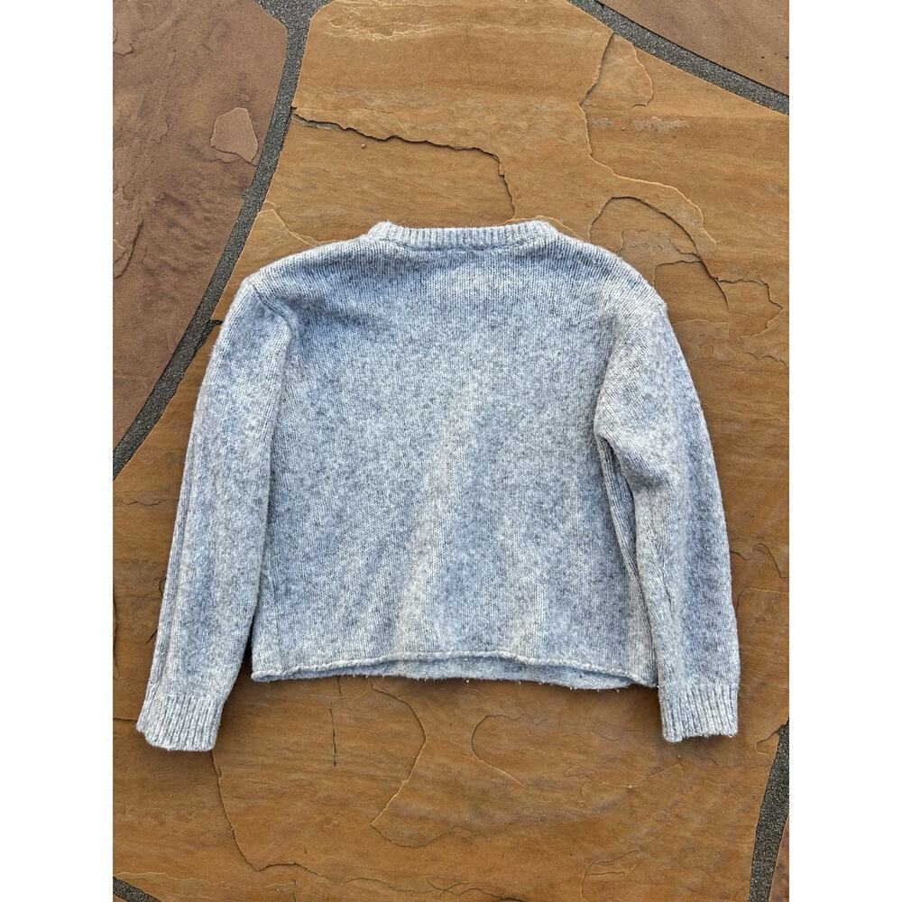 Brandy Melville Wool Blend Grey Knit Pullover Sweater - Picture 3 of 5